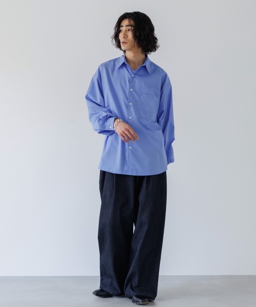ルーズフィット ドット シャツ3色 SINSS シャツ Loose fit shirt/ルーズフィットシャツ メンズ