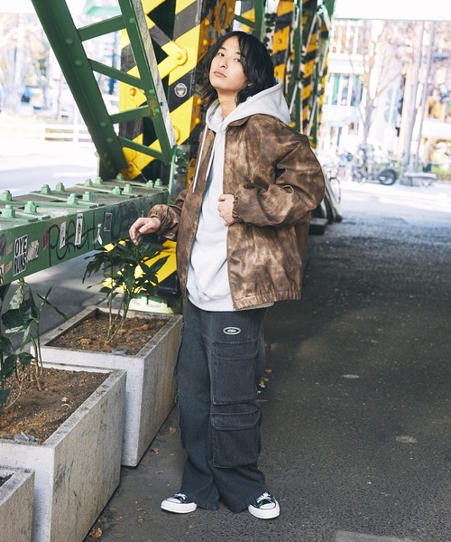 ブルゾン アウター Buyer's Select/合成皮革ジャケット 長袖 メンズ