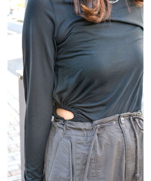 Ungrid（アングリッド） tシャツ サイドオープンロングスリーブTee