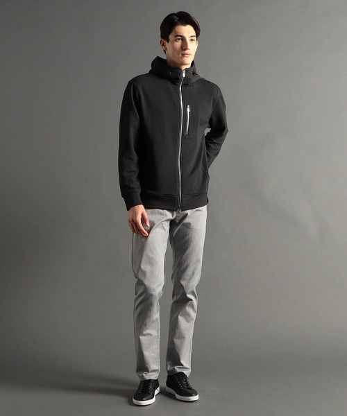 MONSIEUR NICOLE（ムッシュニコル） パーカー ジオメトリックジャ