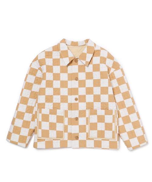 MtoR JACKET BLOCK CHECK QUILTING size38 MtoR JACKET BLOCK CHECK QUILTING size38