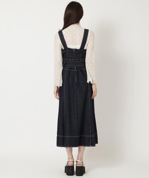 リヨセルデニムジャンスカ38 DouDou ワンピース リヨセルデニムジャンスカ : ZOZOTOWN Yahoo