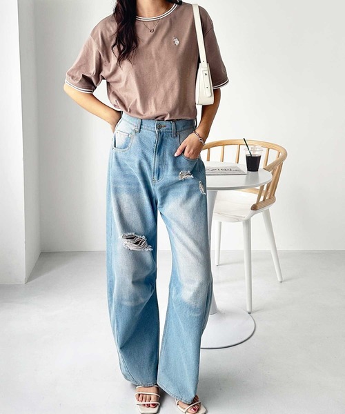 U.S. POLO ASSN. tシャツ GeeRA別注「U.S. ASSN.」ワンポイント