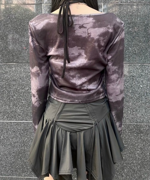 トップス Yhu XU 「XU」tie-dye lace up tops レディース : ZOZOTOWN Yahoo!店