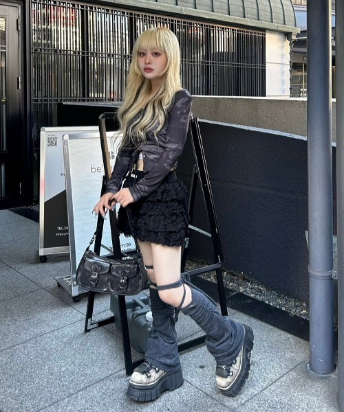 トップス YU XU 「XU」tie-dye lace up tops レディース : ZOZOTOWN Yahoo!店