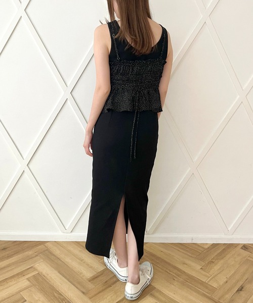 DEICY（デイシー） ワンピース ドットビスチェリブワンピース