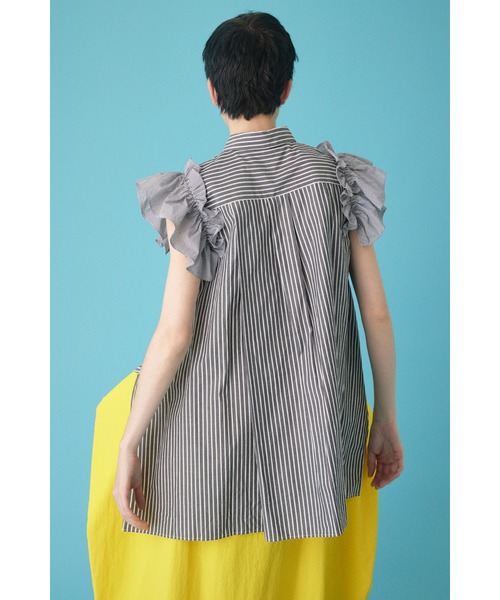 新品フリルスリーブブラウス Limue｜シアーフリルスリーブブラウス | Rakuten Fashion(楽天