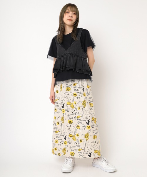 RNA（アールエヌエー） スカート G1071 ニコ総柄スカート : ZOZOTOWN