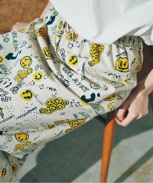 RNA（アールエヌエー） スカート G1071 ニコ総柄スカート : ZOZOTOWN