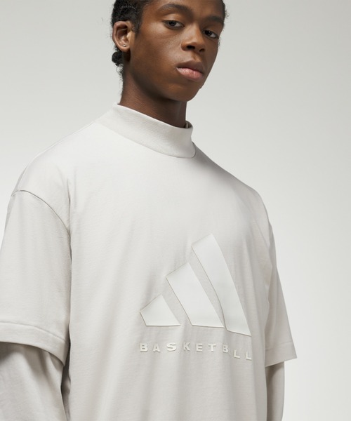 Tシャツ・カットソー adidas Basketball Tee White IW5645 adidas Basketball Tee - Grey | adidas Singapore