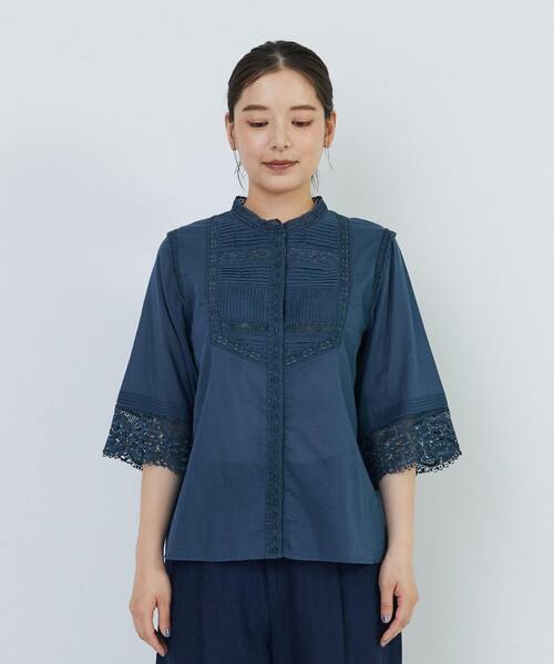 美品　ADIEU TRISTESSE インドレースブラウス ADIEU TRISTESSE ブラウス シャツ インドアンティークレース