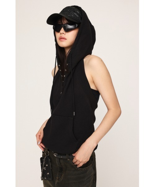 SLY BACK OPEN HOODIE パーカー　タンクトップ SLY パーカー BACK OPEN HOODIE バック オープン フーディ