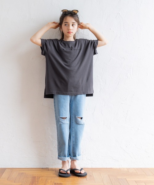 coca tシャツ キッズ 親子お揃い刺繍ロゴTシャツ キッズ 子供服