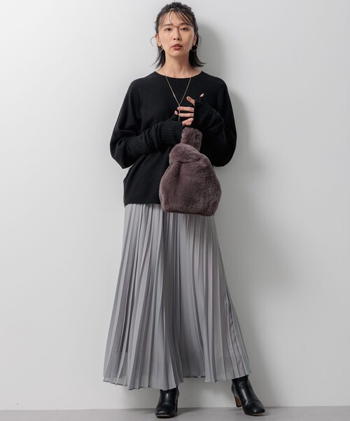 23区（ニジュウサンク） 手袋 「洗える」ピュアカシミヤ アーム