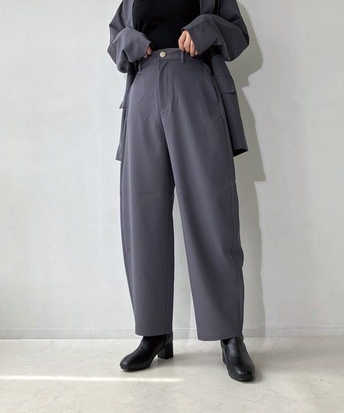 【未使用品】AKM リブスラックスパンツ 定価69300円 M 男子 E／Cスラックス G347N下 ネイビー | 【ミドリ安全