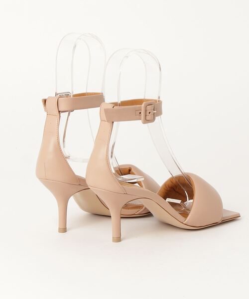 【未使用】PIPPICHIC ピッピシック アンクルストラップサンダル ベージュ PIPPICHIC（ピッピシック） ヒールサンダル 38 クリーム レディース