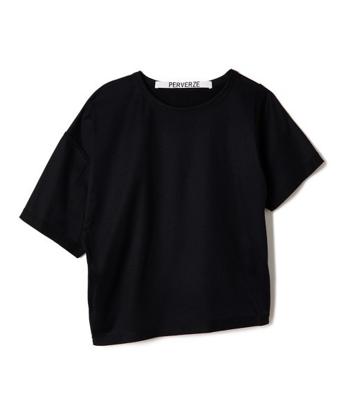 「PERVERZE」 半袖Tシャツ FREE ブラック レディース PERVERZE 「PERVERZE」 半袖カットソー FREE ブラック