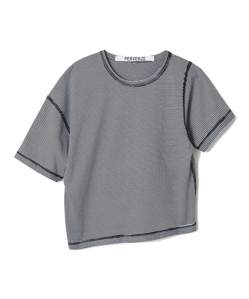 「PERVERZE」 半袖Tシャツ FREE ブラック レディース PERVERZE 「PERVERZE」 半袖カットソー FREE ブラック