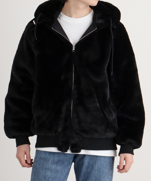 MMMM ブルゾン アウター フェイクファー×ナイロンリバーシブル