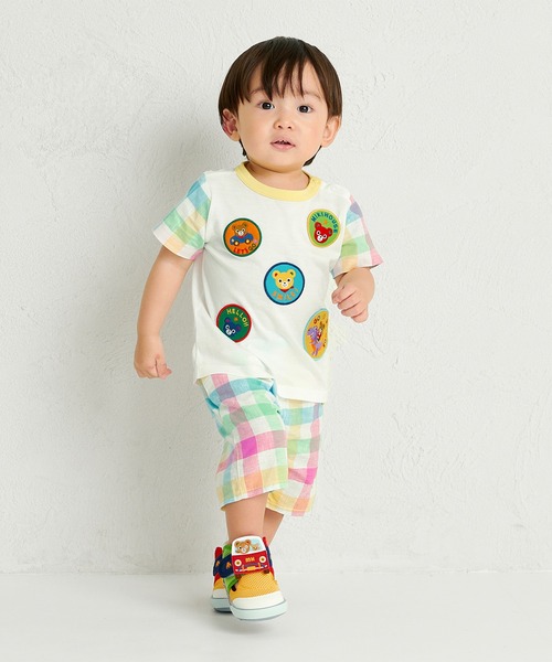 ミキハウス　タグ付き　春　シャツ　110 男の子　女の子 MIKI HOUSE（ミキハウス） tシャツ ビタミンカラープッチー半袖T
