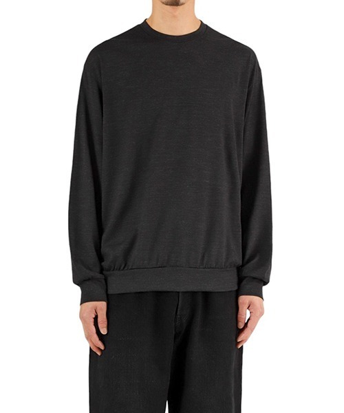Marka マーカ　スウェット半袖 marka tシャツ / マーカ：CREW NECK - 2/72 WOOL SINGLE JERSEY