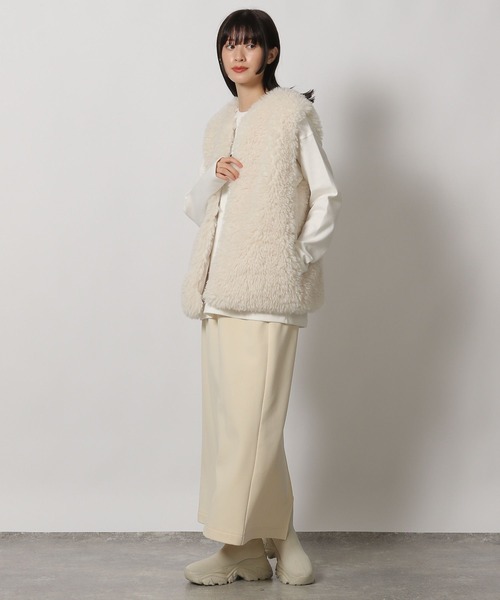 LAKOLE（ラコレ） スカート 裏起毛ジョーゼットスカート / 234634