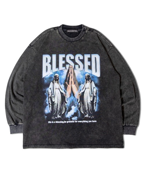 GALLIS ADDICTION（ガリスアディクション） tシャツ GA PIGMENT-GOD LS 