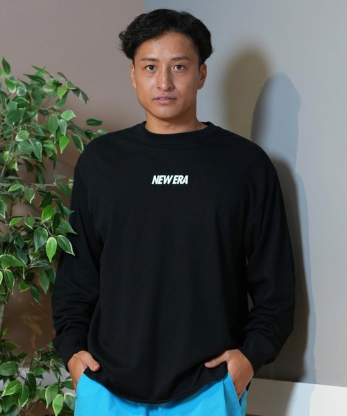 ロンT メンズ 長袖Tシャツ オーバーサイズ ロゴ フォト 刺繍