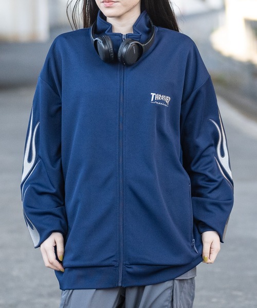 完売品 THRASHER スラッシャー トラックジャケット ジャージ XL THRASHER ジャージ THRASHER（スラッシャー）サイドライン