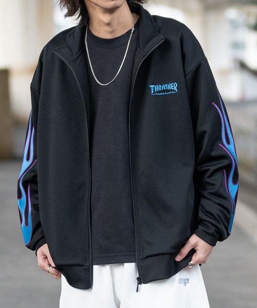 THRASHER ジャージ 「at」「THRASHER/スラッシャー」FLAME TRACK