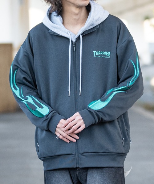 THRASHER - AA スラッシャー ウェア THRASHER ジャージ 「at」「THRASHER/スラッシャー」フロント