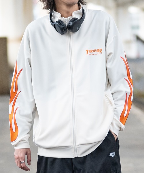 完売品 THRASHER スラッシャー トラックジャケット ジャージ XL THRASHER ジャージ THRASHER（スラッシャー）サイドライン