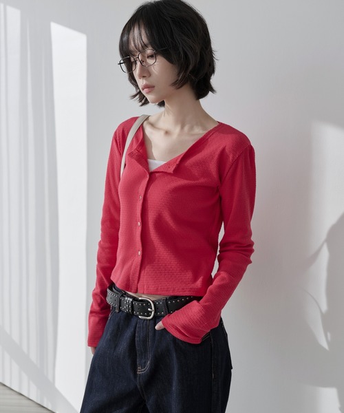 UNE MANSION カーディガン 「UNE ORIGINAL」ショルダーパフ