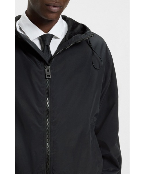 HUGO ナイロンジャケット フーデッド ウィンドブレーカー メッシュ