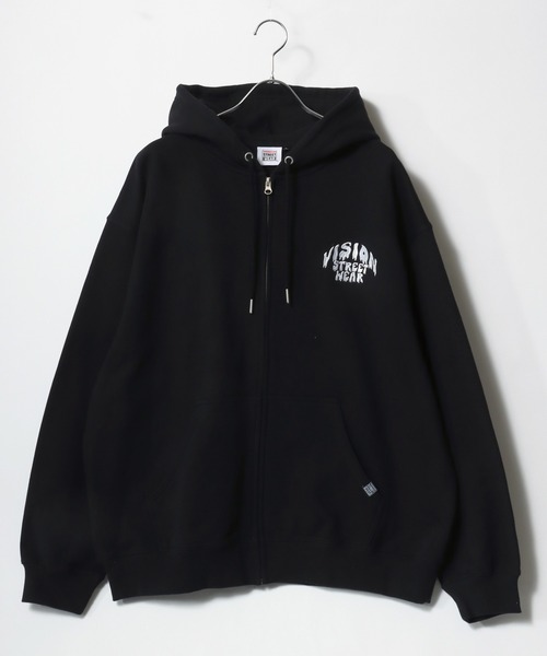 VISION STREET WEAR メンズパーカー（ジップ、ボタン：ジップ