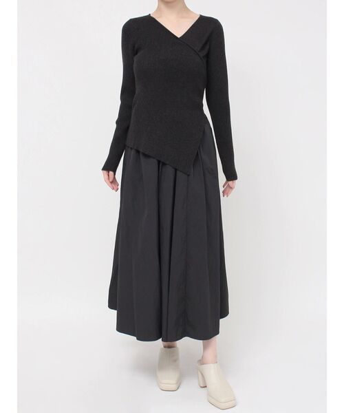 LAGUNAMOON ワンピース アシンメトリーニットドッキング