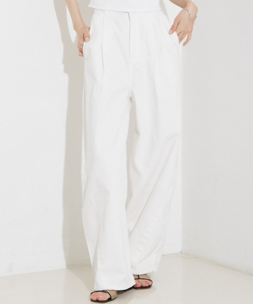 NOMINE ワイドパンツ 新品タグ付き タック ボリューム デニムパンツ｜NOMINE / ノミネ