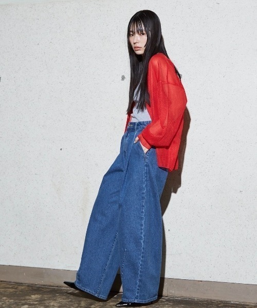 NOMINE（ノミネ） ジーンズ デニム デニムパンツ タック ボリューム