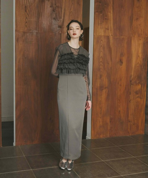 試着のみ tulle vest satin one-piece size2 試着のみ tulle vest satin one-piece size2