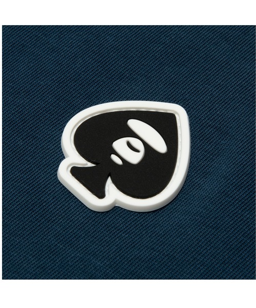 大人気★A BATHING APE AAPE NOW SPADES TEE★シンプル Tシャツ AAPE cotton t-shirt Spades Now black color smooth