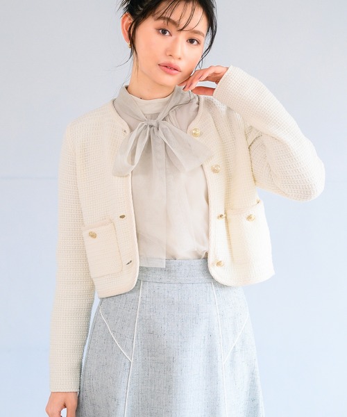 MISCH MASCH（ミッシュマッシュ） ブラウス シャツ チュールボウタイ