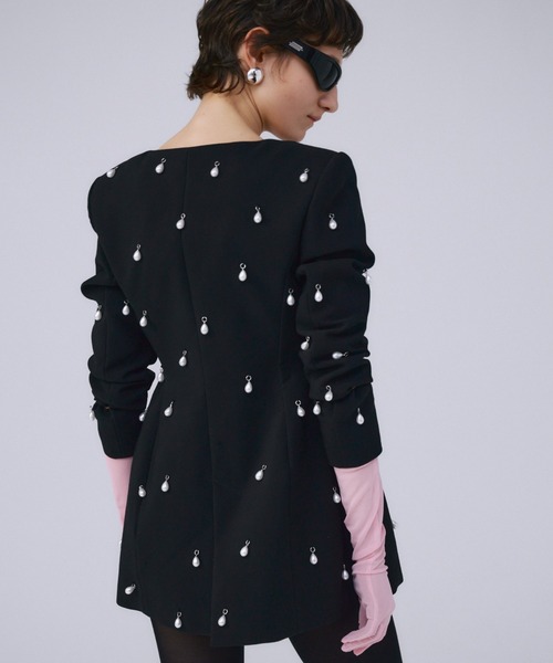 ジャケット・アウター josemoon pearl jacket JOSE MOON ジャケット ノーカラージャケット BONDING CONSCIOUS