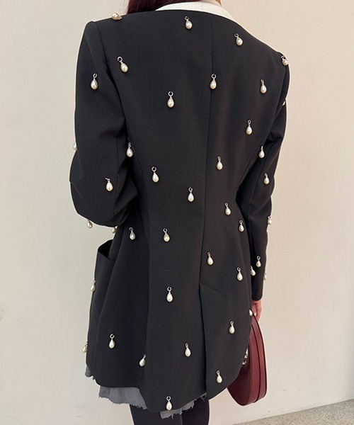ジャケット・アウター josemoon pearl jacket JOSE MOON ジャケット ノーカラージャケット BONDING CONSCIOUS