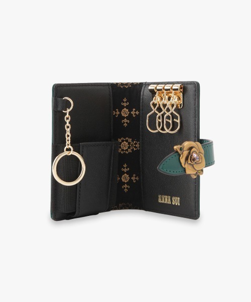 現行品✨ANNA SUI アナスイ キーケース ブルボン 新品未使用品 ブラック アナスイ ANNA SUI ブルボン キーケース （グリーン） -人気