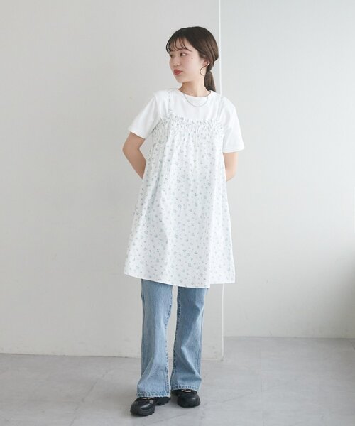 Discoat（ディスコート） チュニック 「umm./WEB限定」小花柄キャミ