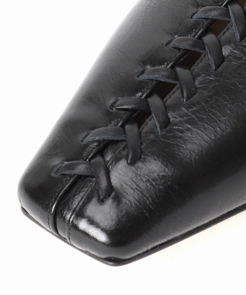 未使用!完売品★LE TALON GRISE 4cmレザーBRAIDEDパンプス GRISE4cmレザーBRAIDEDパンプス（パンプス）｜LE TALON（ル
