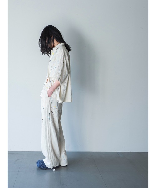 ブラウス シャツ PAINT SHIRT レディース ケイスリー＆コー ブラウス シャツ PAINT SHIRT レディース