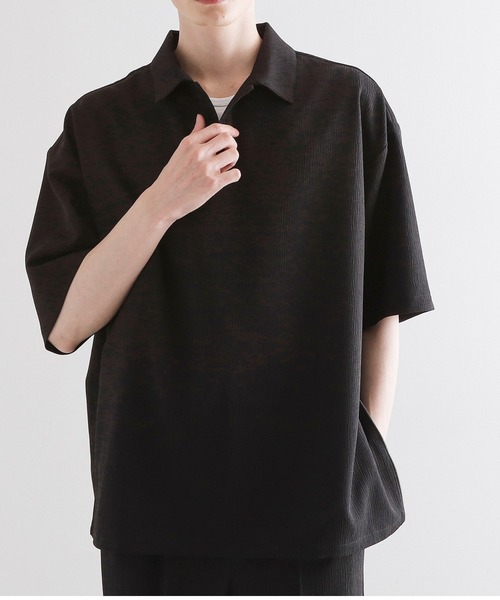 TAKEO KIKUCHI ⭐️ ポロシャツ 半袖 シャツ シンプル ブラック ドライカノコ ポロシャツ（ポロシャツ） | TAKEO KIKUCHI