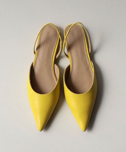 ODETTE E ODILE オデットエオディール ポインテッドフラットパンプス ODETTE E ODILE パンプス ポインテッドバックベルト フラット10