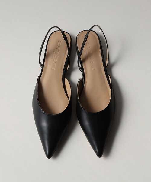 ODETTE E ODILE オデットエオディール ポインテッドフラットパンプス ODETTE E ODILE パンプス ポインテッドバックベルト フラット10